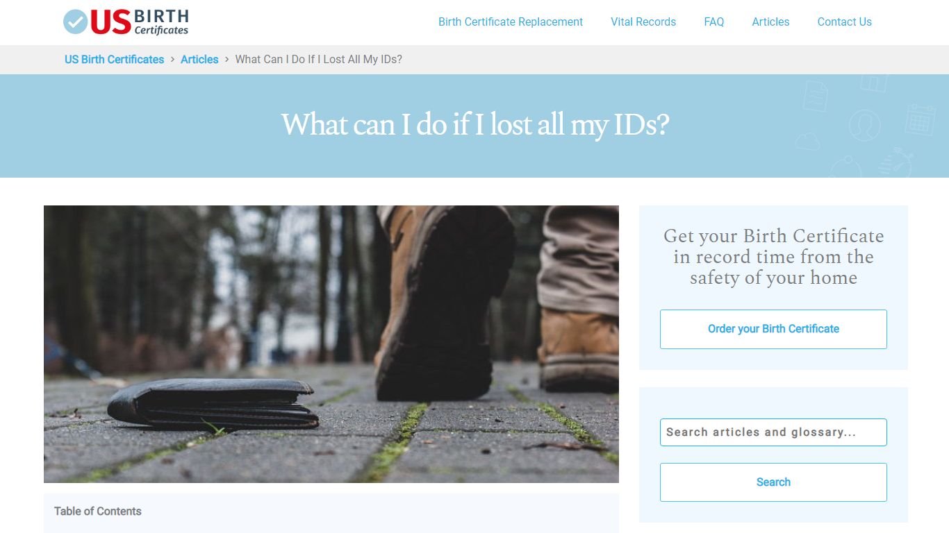 What Can I Do If I Lost All My IDs? - US Birth Certificates